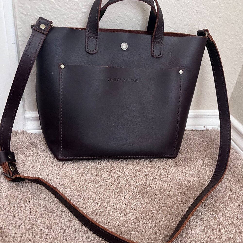 Portland Leather Goods Mini Crossbody Tote - Grizzly - Picture 4 of 7